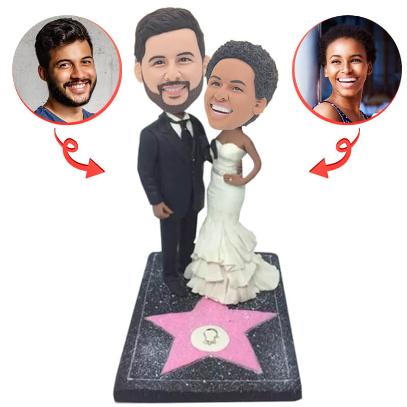 Custom Walk of Fame Couple Bobblehead