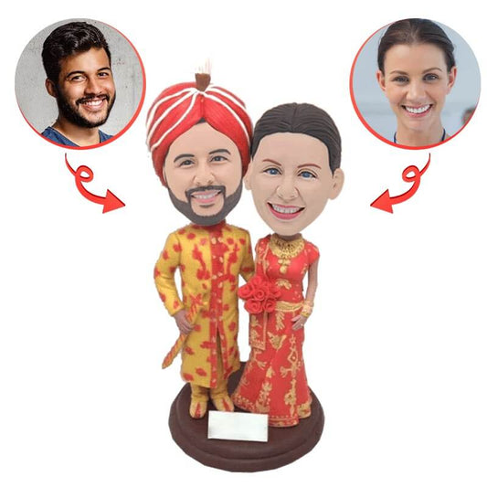 Custom Inidan Wedding Bobbleheads