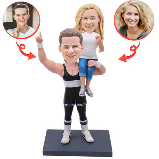 Fitness Couple Custom Bobbleheads