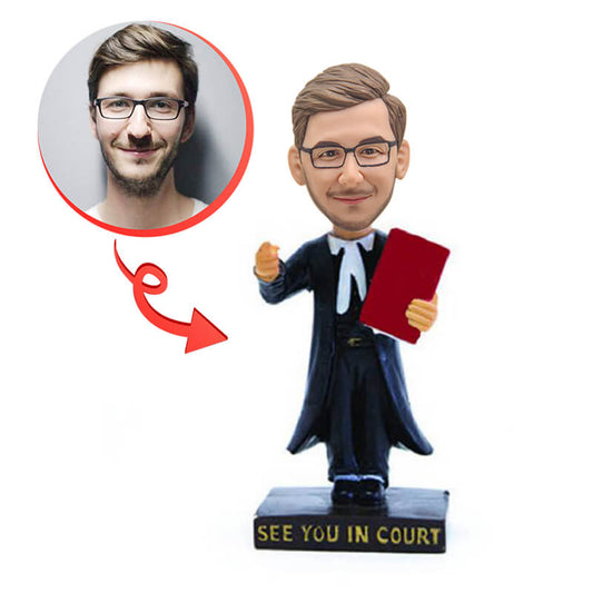 Custom Male Lawyer Bobblehead