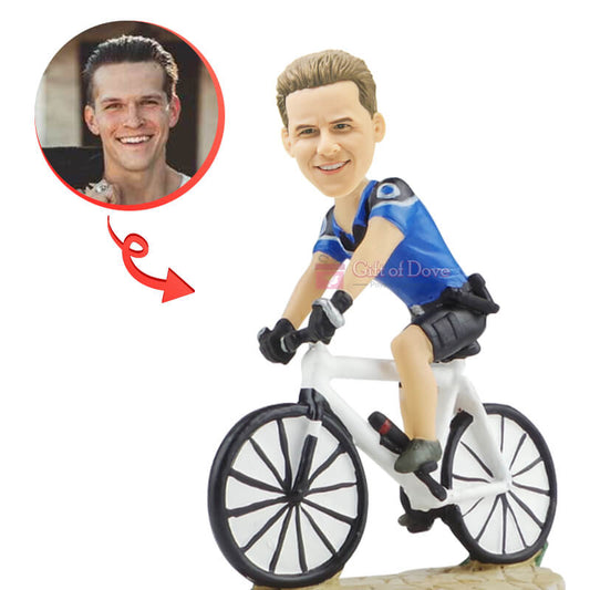 Bicycle Racing Driver Custom Bobblehead