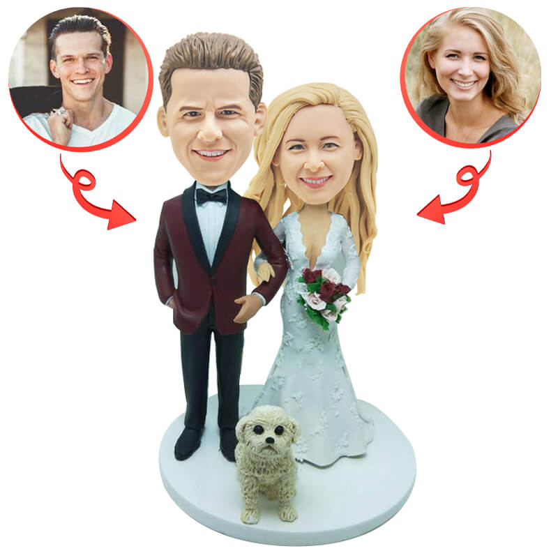 Custom Cake Topper Wedding Topper Bobblehead