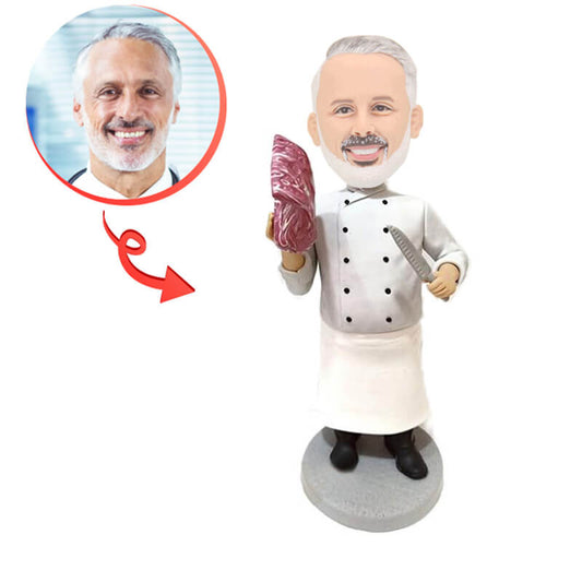 Custom Chef with Steak Bobbleheads