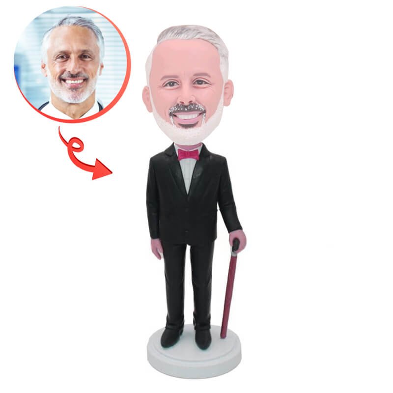 Custom Gentleman Bobbleheads Can Add Gentleman Hat