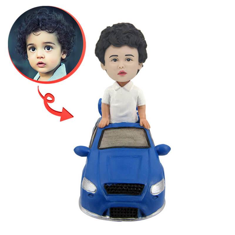 Custom Kid in the Car Bobbleheads
