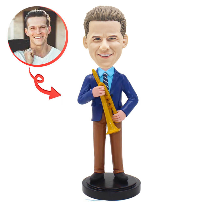 Custom Saxophone In The Hand Bobblehead