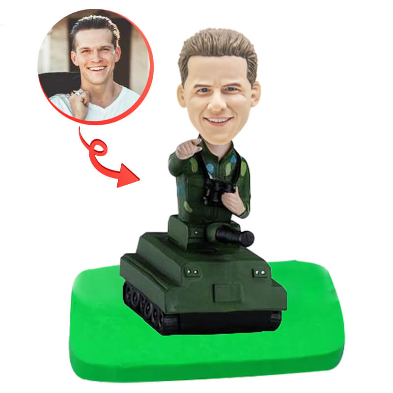 Custom Tank Commander Bobblehead