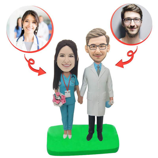 Custom Weddings for Doctors Couples Bobblehead