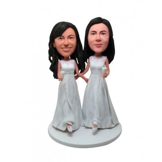 Custom Lesbian Wedding SameSex Bobblehead/Gay Couple