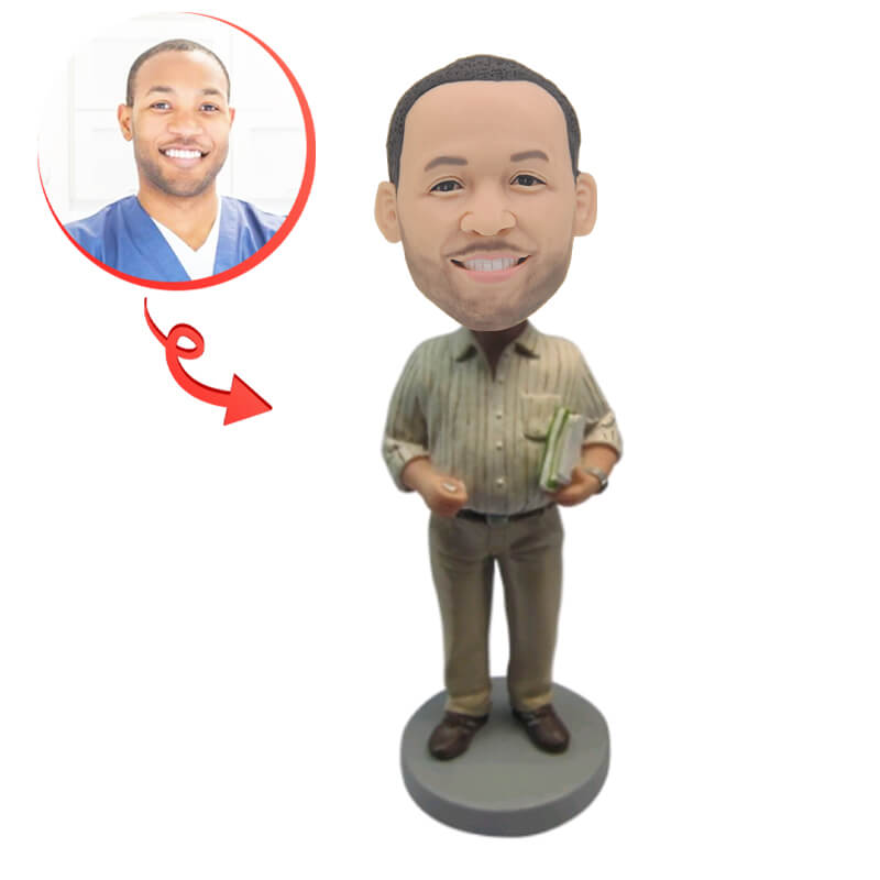 Guy Carrying Documents Custom Bobblehead