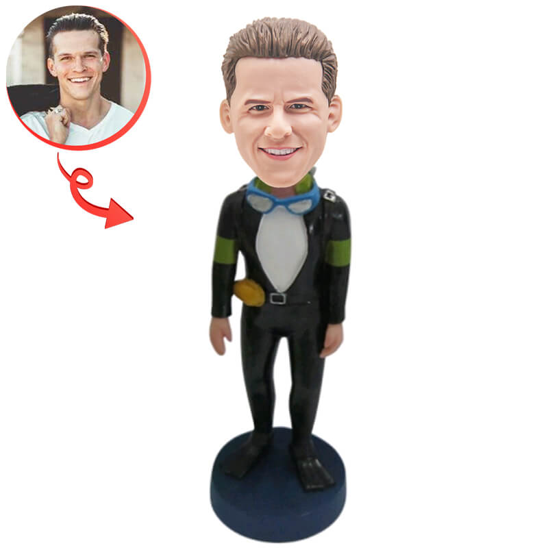 Male Diver Custom Bobblehead