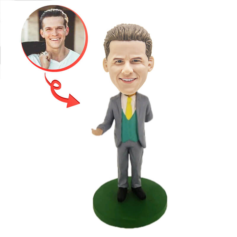 Man In A Suit Custom Bobblehead