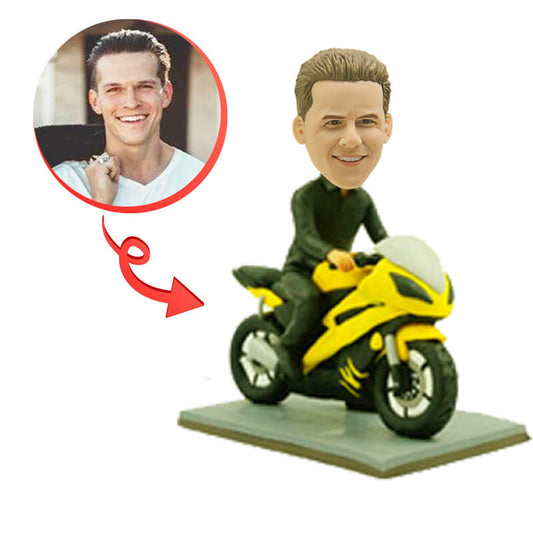 Motor Racer Custom Bobblehead