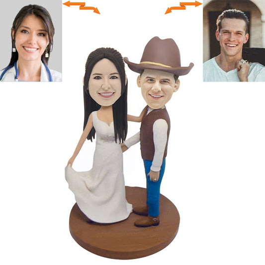 Custom Anniversary Couple Bobblehead