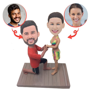 Marry me Propose Custom Bobblehead