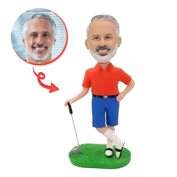 Custom Golfing Bobblehead For Father