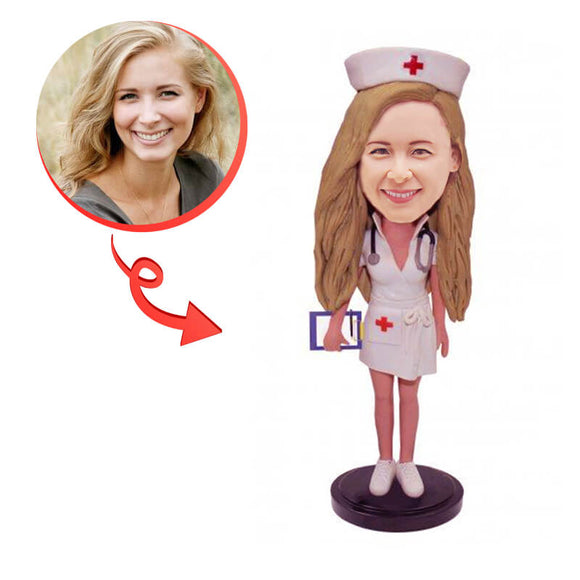 Custom Beautiful Nurse Bobblehead