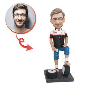 Custom Auto Repairman Bobblehead