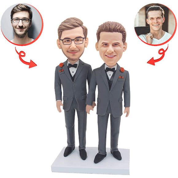 Groom And Groomsman Custom Bobblehead A