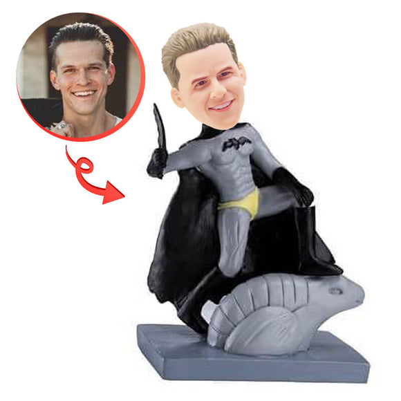 Custom Batman Holding A Dagger Bobblehead