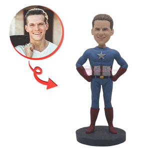 Custom Captain America Bobblehead B