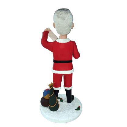 Custom Merry Christmas Bobblehead Back view
