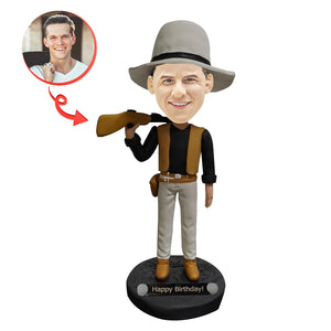  Custom Cowboys Carry Guns Bobblehead