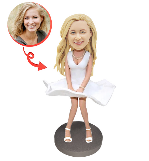 Custom Marilyn Monroe Look Alike Bobblehead