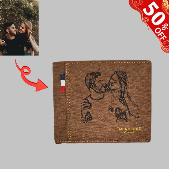  Photo Men's Trifold Wallet 1