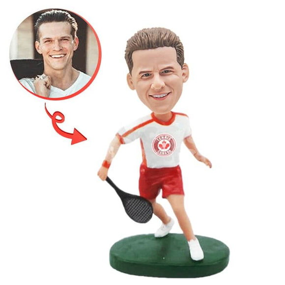 Custom Male Tennis Player Bobblehead