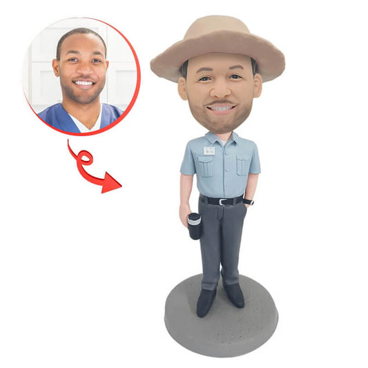 Custom Handheld Thermal Cup Bobblehead For Father