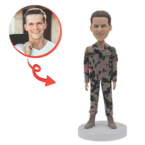 Custom Male Soldier Bobblehead