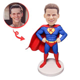Custom Male Superhero Premium Figure Bobblehead B