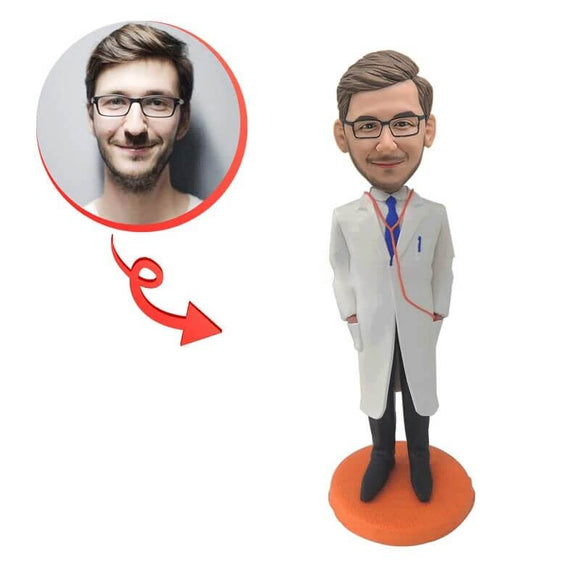 Custom Doctor With Lab Coat Bobblehead