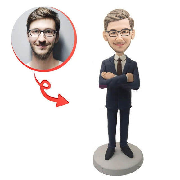 Custom Successful Businessman Bobblehead