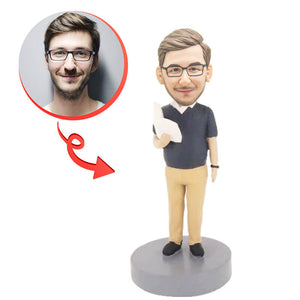 Custom Male Teacher Bobblehead