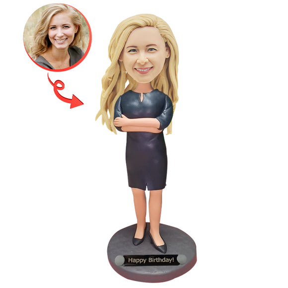 Custom Female Supervisor Bobblehead