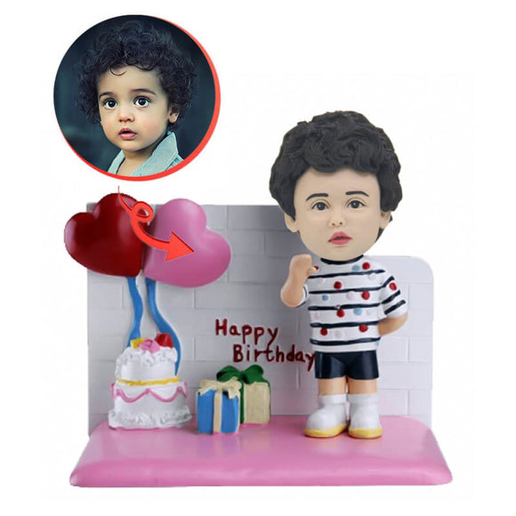 Custom Happy Birthday Baby Bobblehead