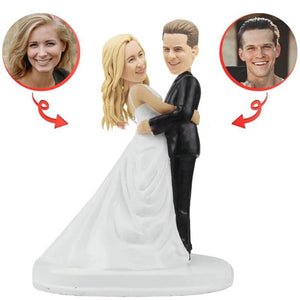 Custom Hug Me Wedding Bobblehead