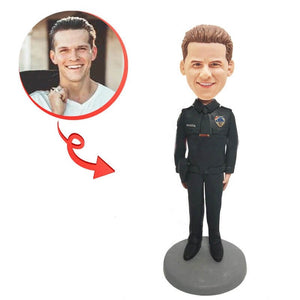 Custom Male Police Officer Bobblehead