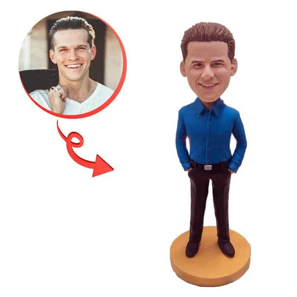 Custom Business Casual Male  Bobblehead