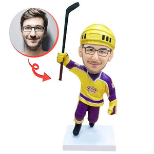 Custom Ice Hockey Player Bobblehead