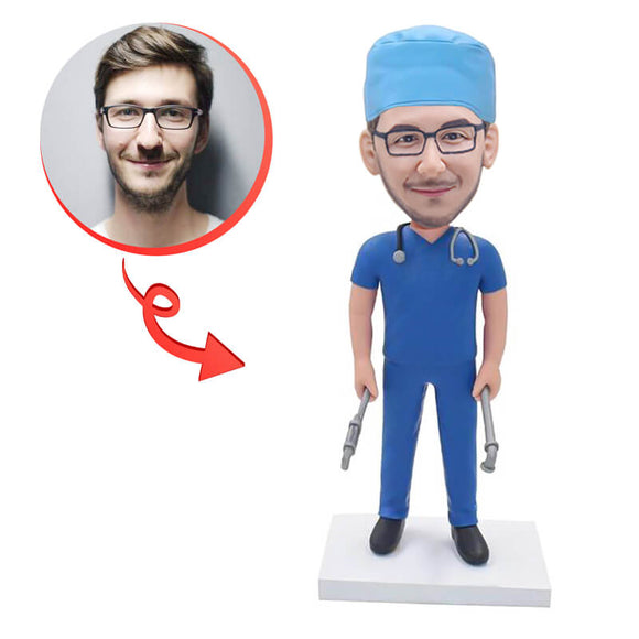 Custom Surgeon Doctor Bobblehead