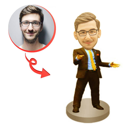 Custom Confident Man Bobblehead