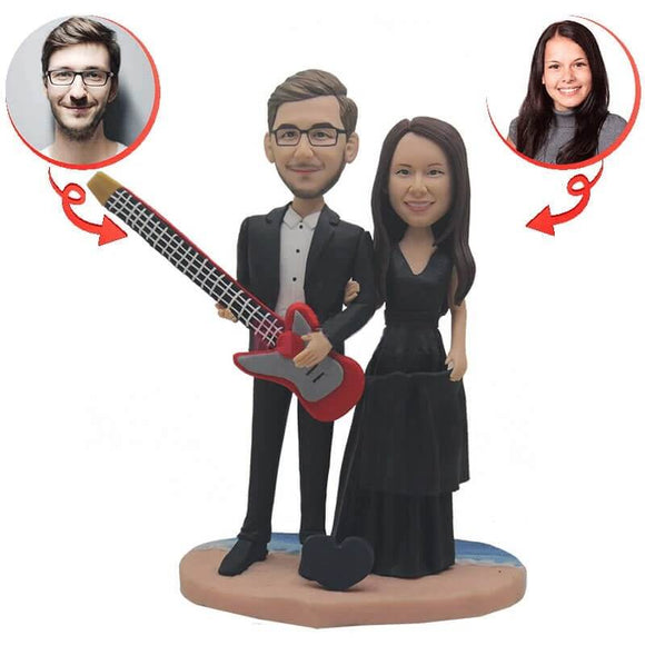 Custom Guitar Wedding Bobblehead