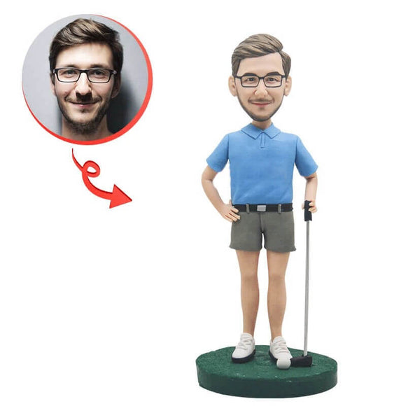 Custom Men's Golfer Bobblehead B