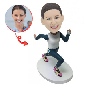 Running Woman Custom Bobblehead