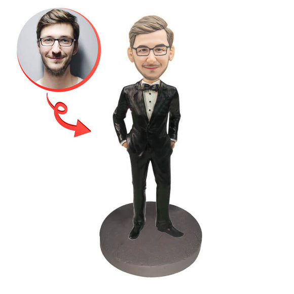 Custom Male Executive In Power Suit Bobblehead