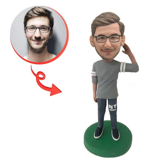 Raise Hand Custom Bobblehead