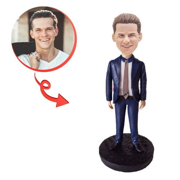 Custom Supervisor In Suit Bobblehead